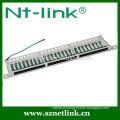 0.5U 24 port white utp patch panel